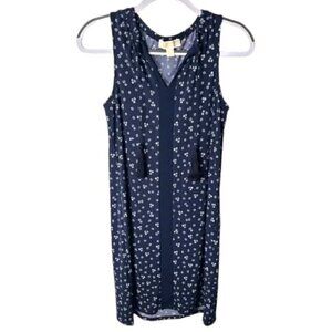 Michael Kors Navy & White Floral Dress, Size XS